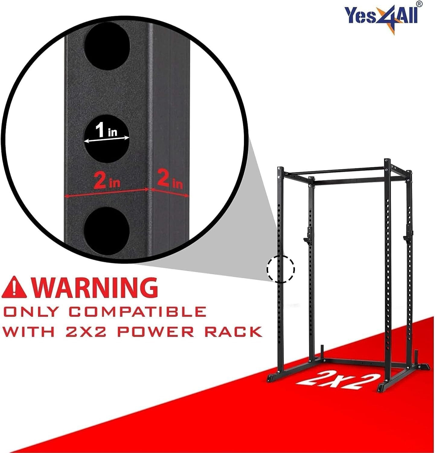 Durable Power Rack Attachments - Easy Lock J-Hooks for Effortless Weight Storage