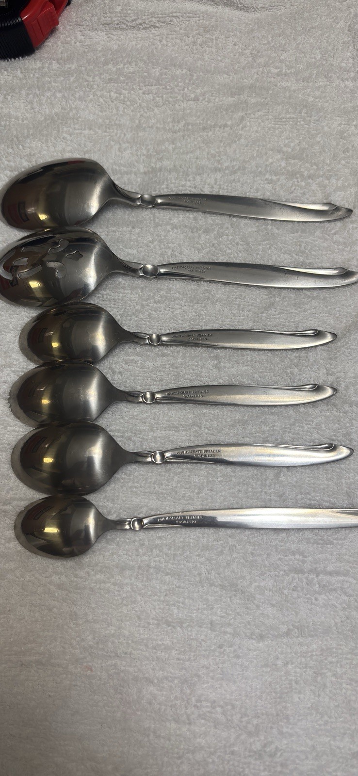 (6) OneidaCraft premier Stainless Teaspoons Flatware Set Replacement Spoons