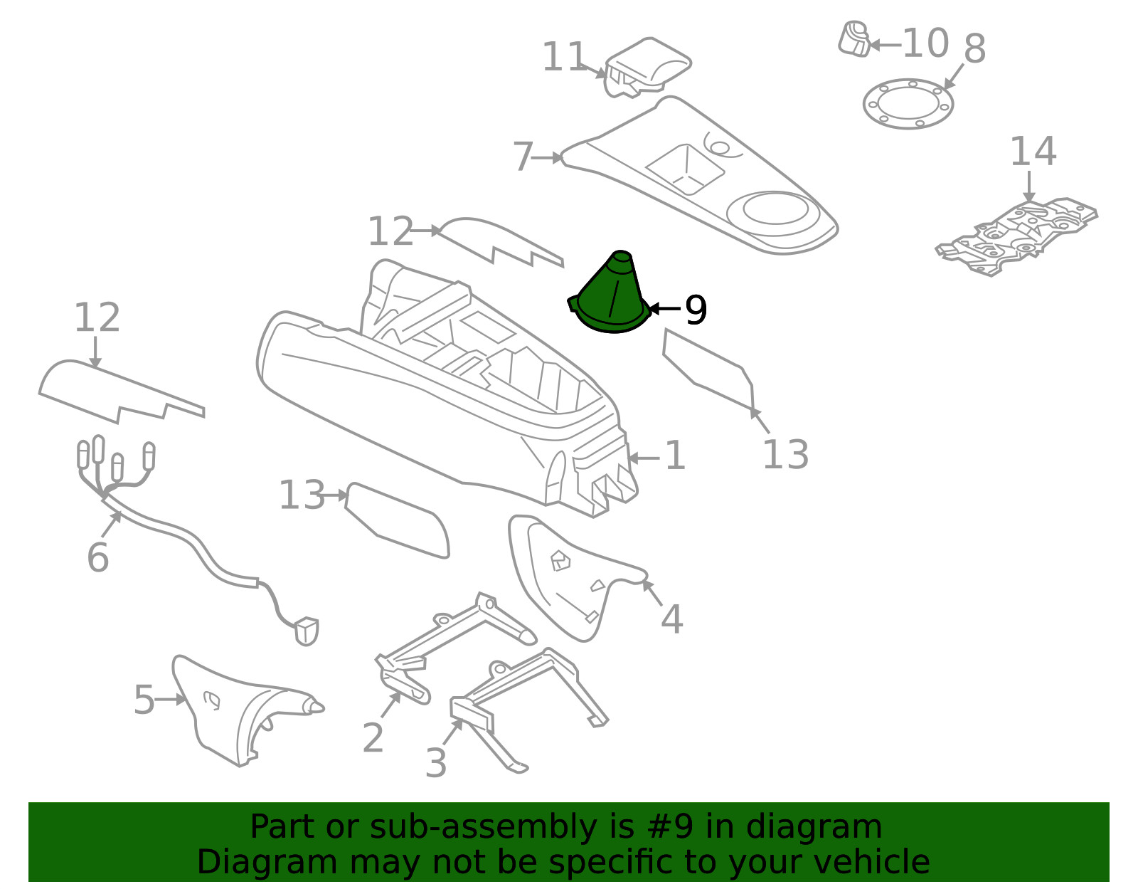 Genuine Mitsubishi Shift Boot MN124950XA