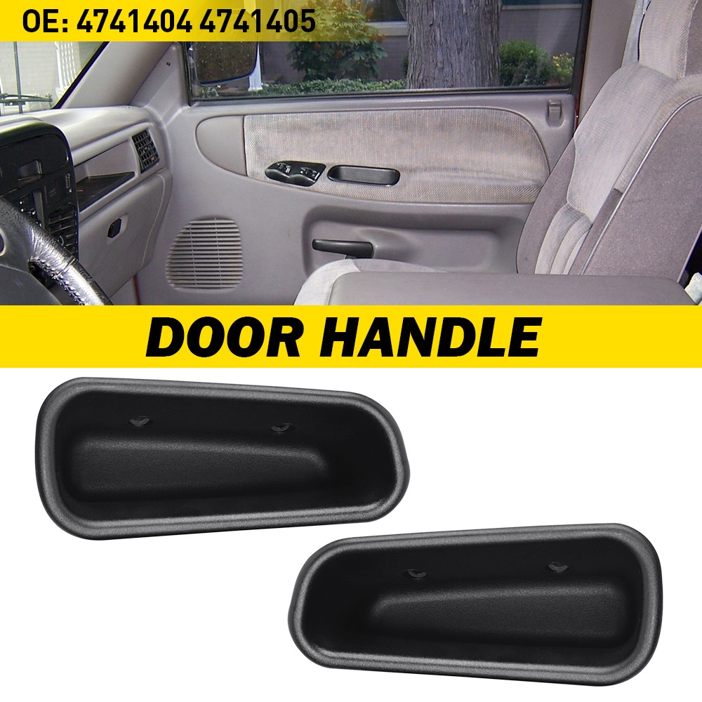 Pair For 1994-2002 Dodge Ram 1500 2500 3500 Front RH LH Door Pull Handle Cup EXF