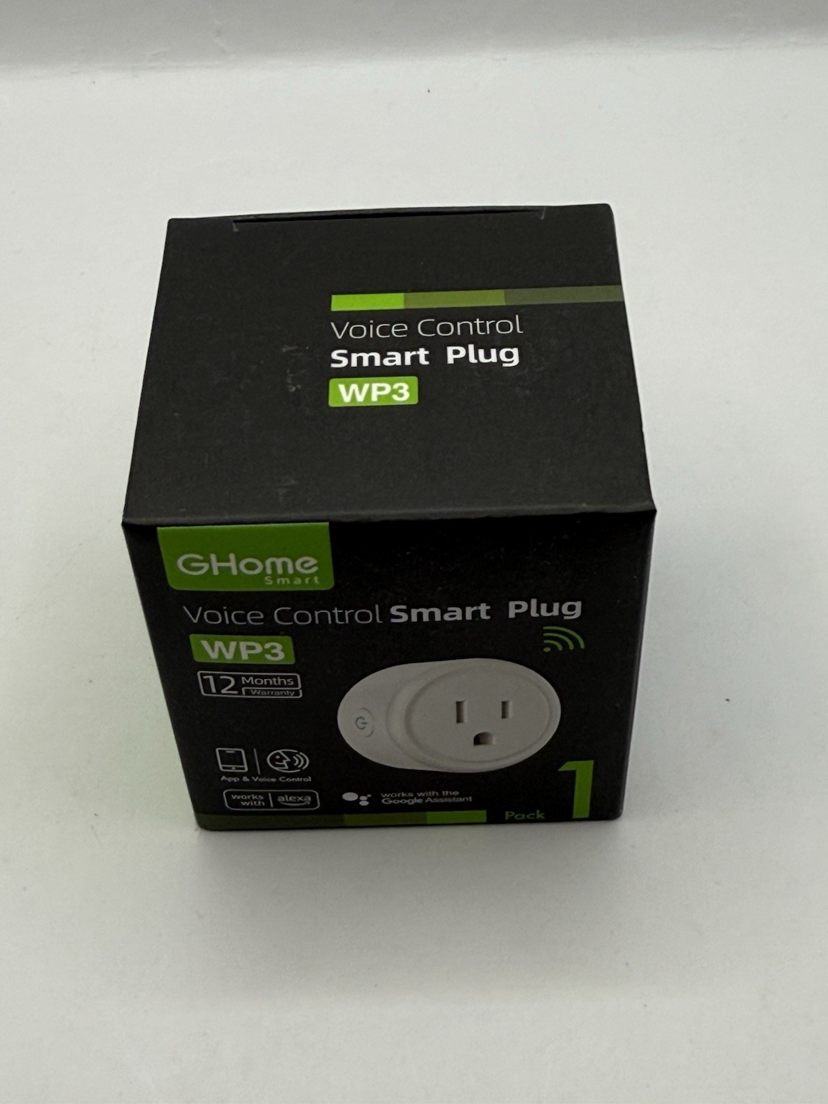 Smart Plug By GHOME. Voice Control Smart Plug Wp3 Single Pack
