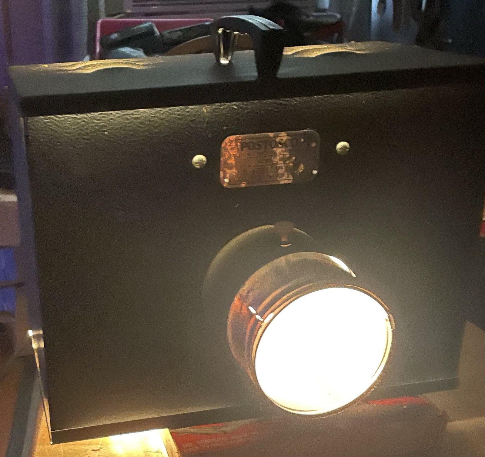 Vintage Postoscope Wall Projector Model E