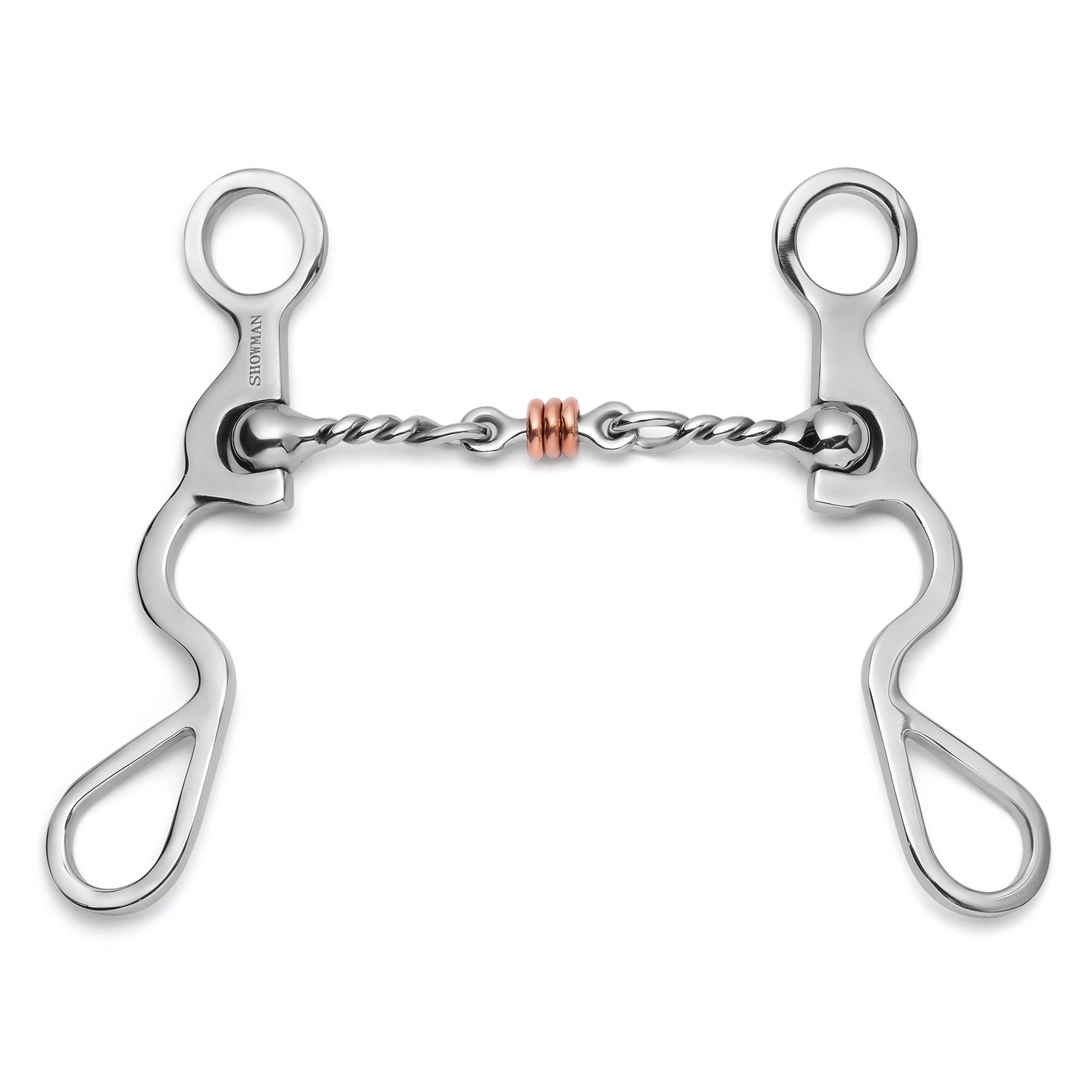 Showman S Shank Bit w/ Jointed Twisted Wire Dogbone