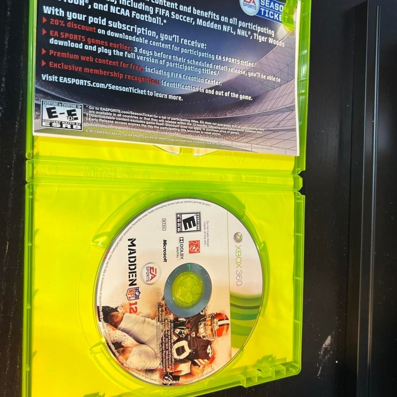 Madden NFL 2012 Xbox 360 game