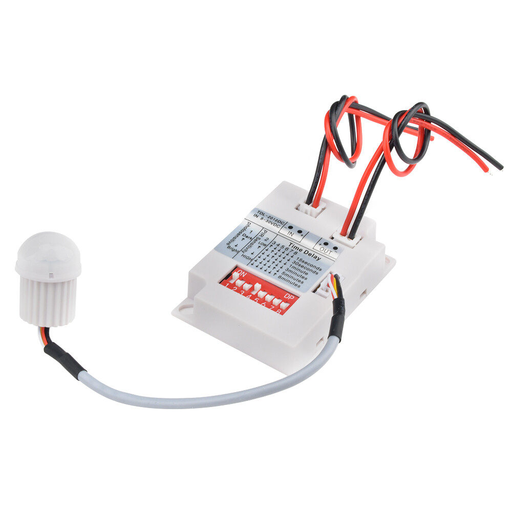 PIR Infrared Motion Sensor Switch Body Induction Detection DC8V-30V AC85V-265V