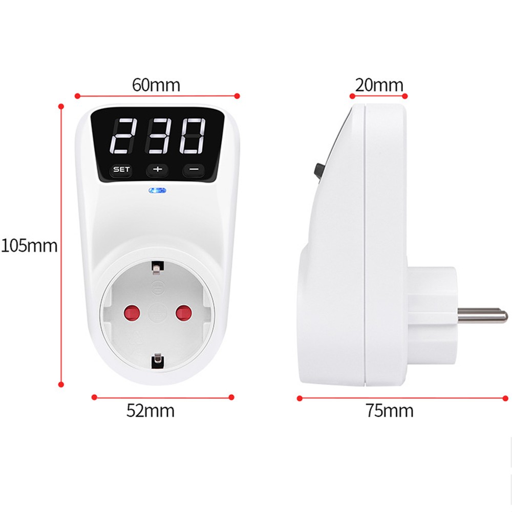 Automatic Voltage Protector Switch 230V 3680W Power Surge Protecctor EU Socket