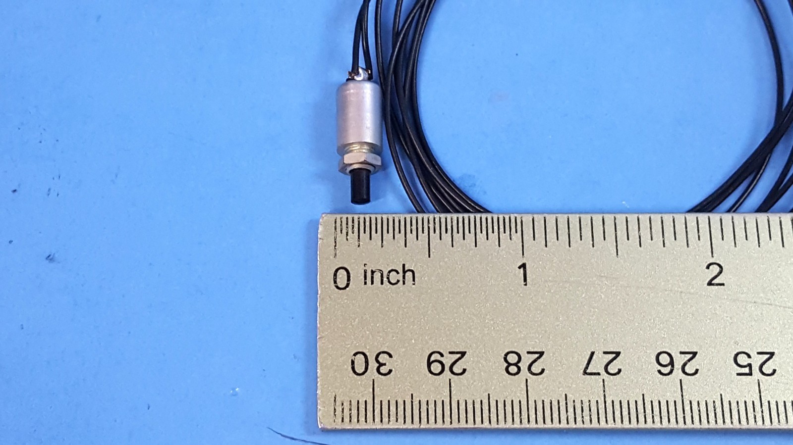 4pcs-Round Momentary Pushbutton Switch, Normally Closed, SPST, 2FT Wire Attached