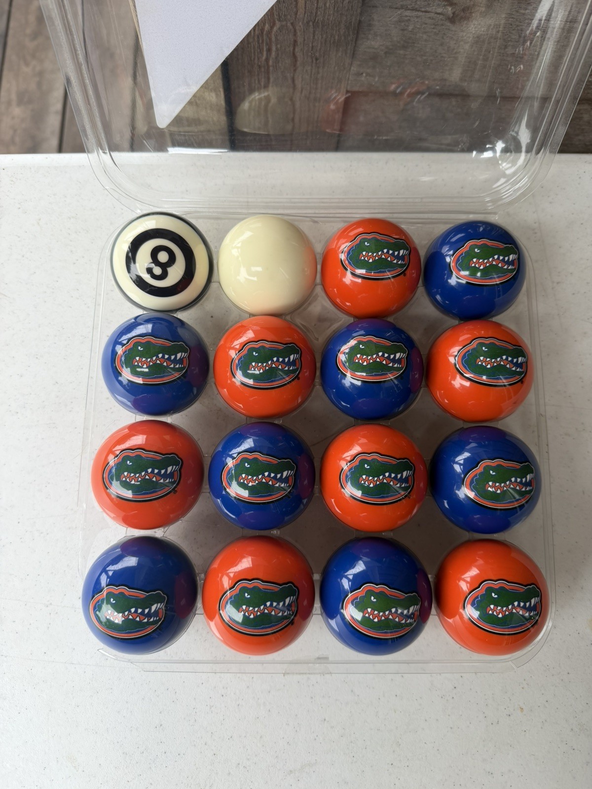 University of Florida Gators Billiards Pool Ball Set