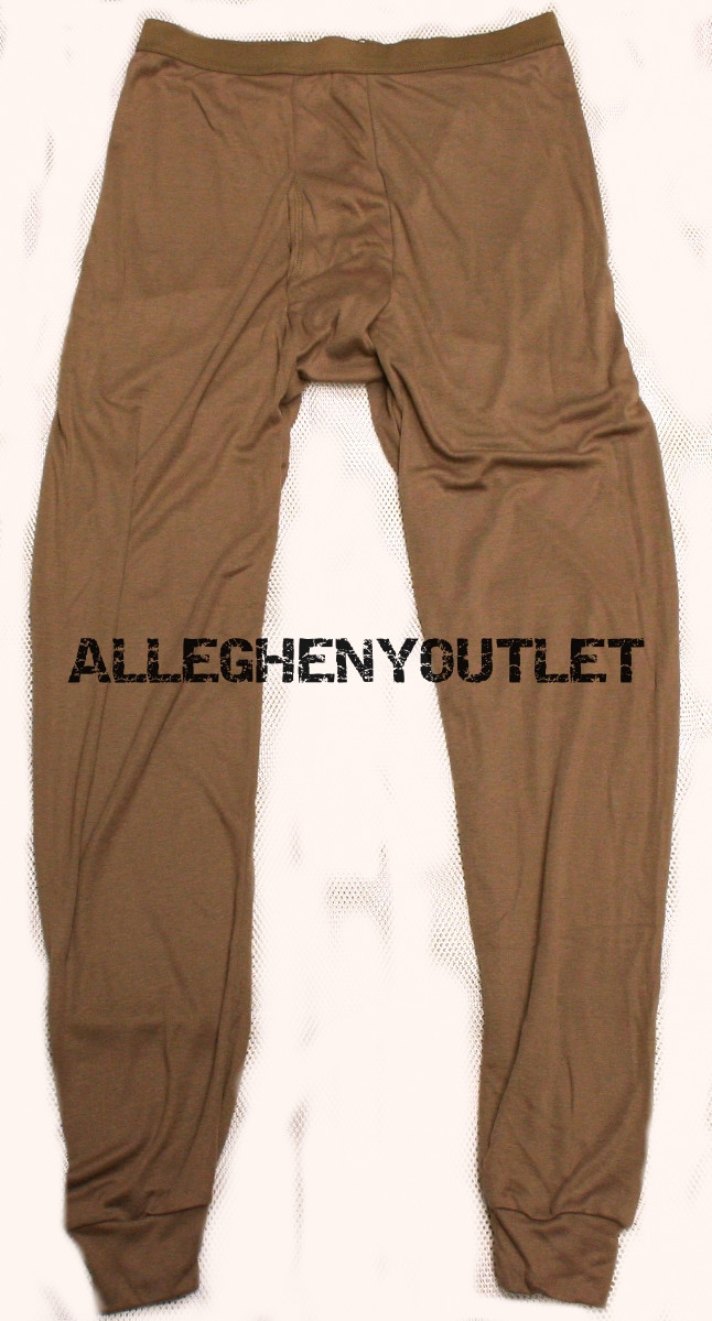 US Military Polyester Wicking THERMAL UNDERWEAR LWCWUS PANTS Light Weight LARGE