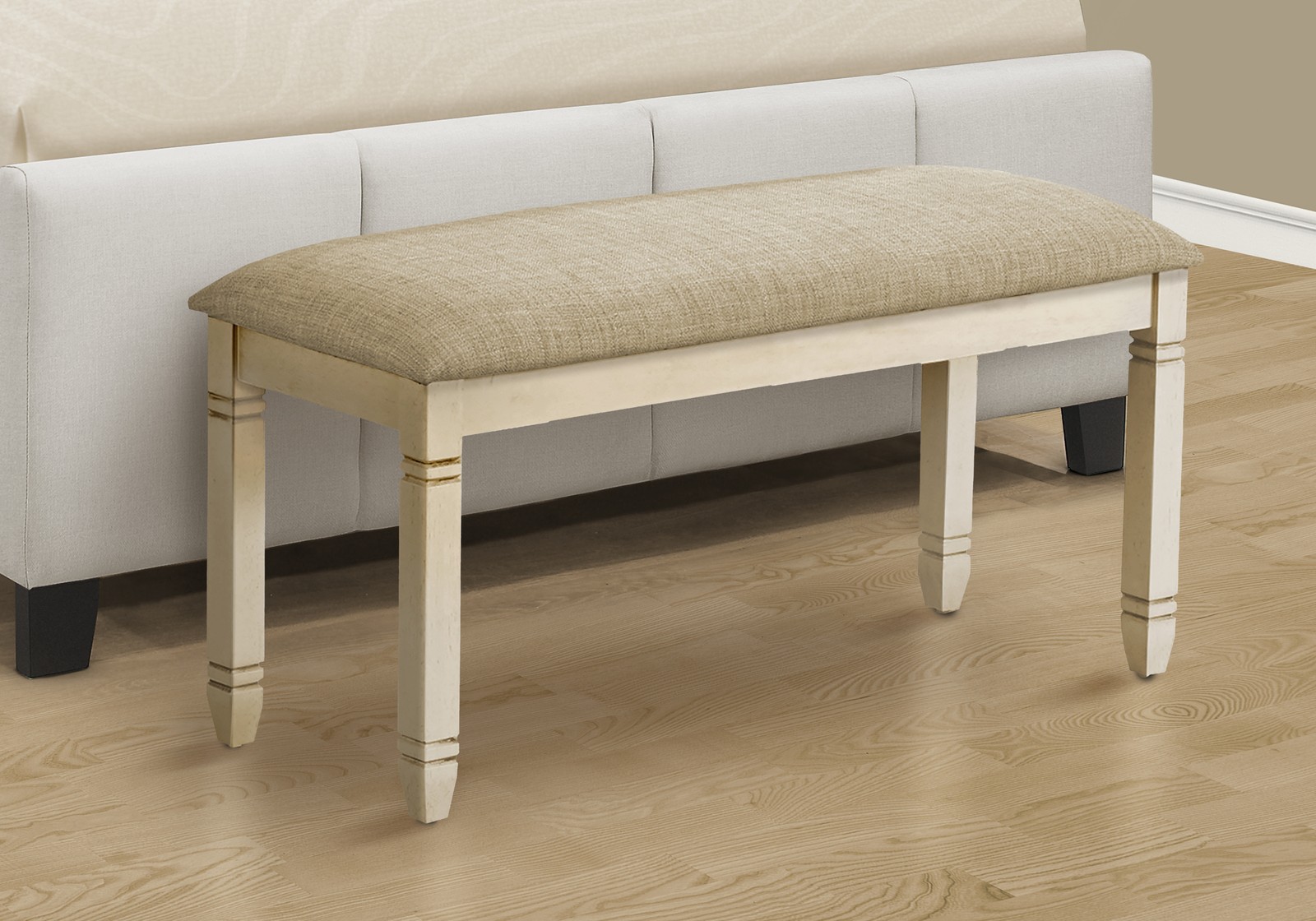 Bench, 41" Rectangular, Kitchen, Dining Room, Entryway, Bedroom, Upholstered