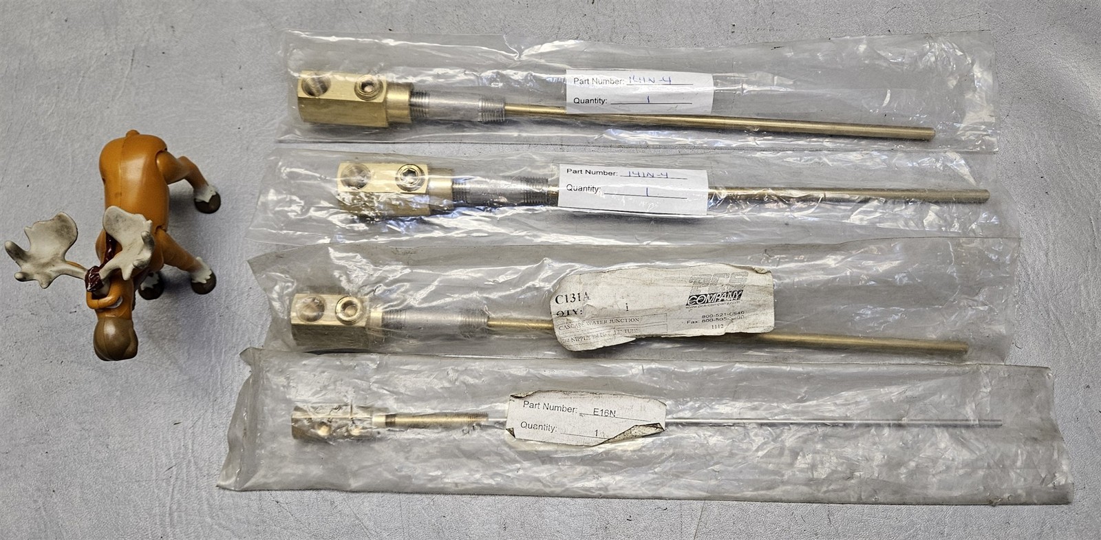 PCS 141N-4/C132A, E16N, C131A, Cascade Water Junctions Assy Mixed Lot of 4