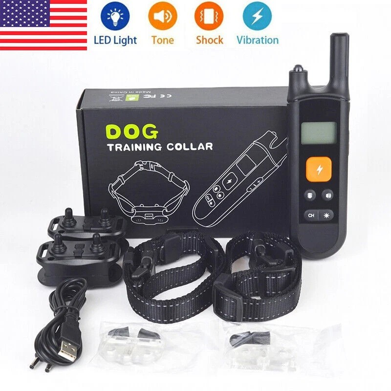 Collar Remote Control Dog Training Collar IP67 Dustproof Adjustable Levels LCD