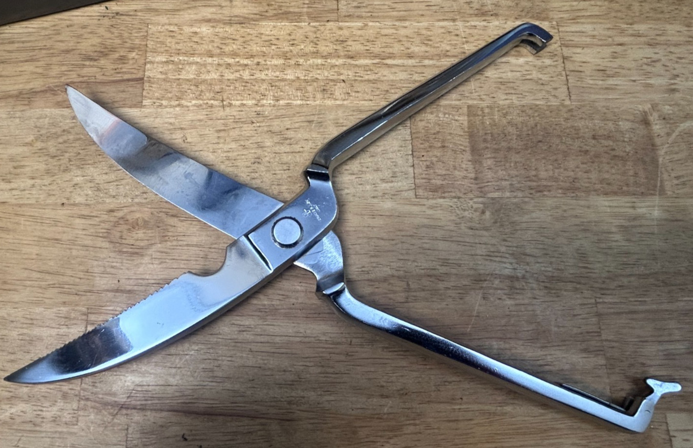 Vintage Poultry Shears / Scissors Ambassador Steel Made in Italy w/Box Nice!