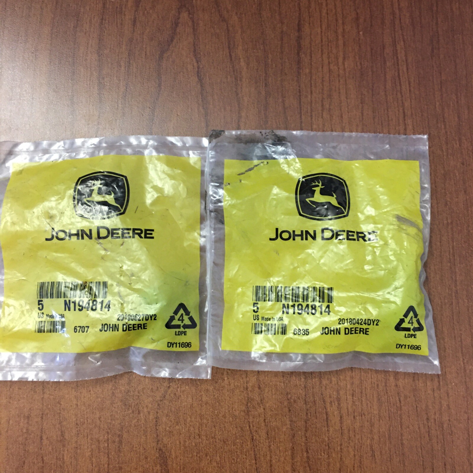 John Deere N194815 Hose Clamp 5 in Pkg Lot of 2 Pkg