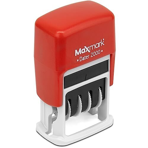 Dater 2000 Self Inking Date Stamp - Red