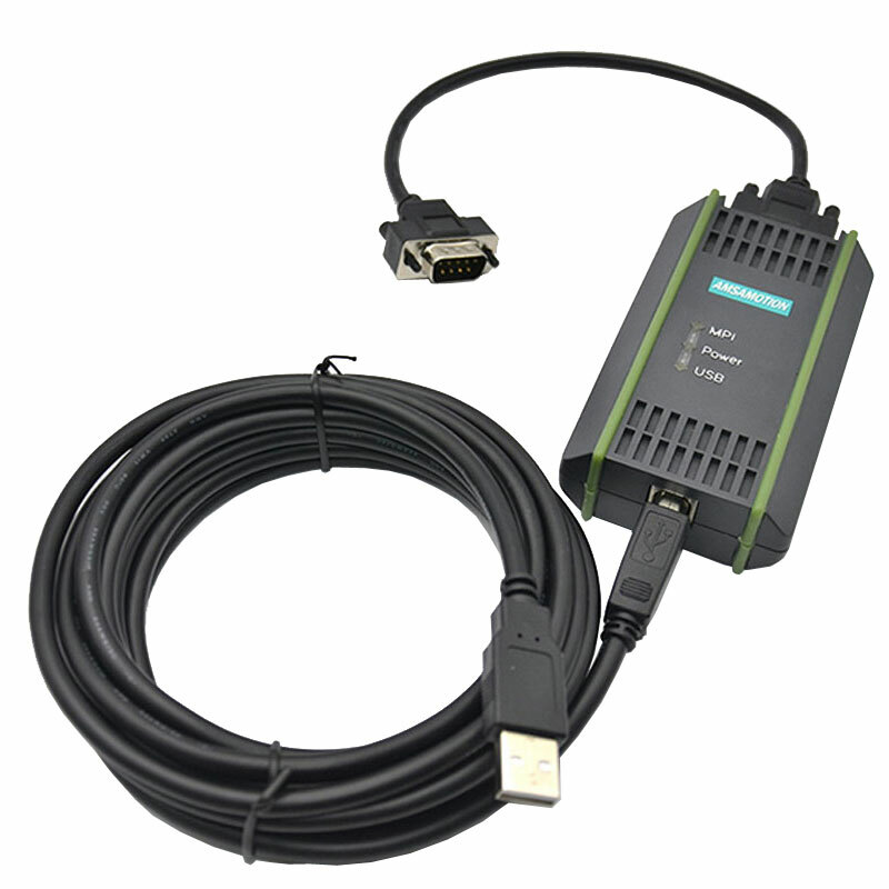 New PLC Cable for Siemens S7 200/300/400 Adapter 6ES7 972-0CB20-0XA0 USB-MPI+ PC