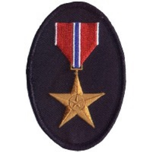 BRONZE STAR VETERAN MILITARY SERVICE EMBROIDERED  IRON ON PATCH*FREE SHIPPING*