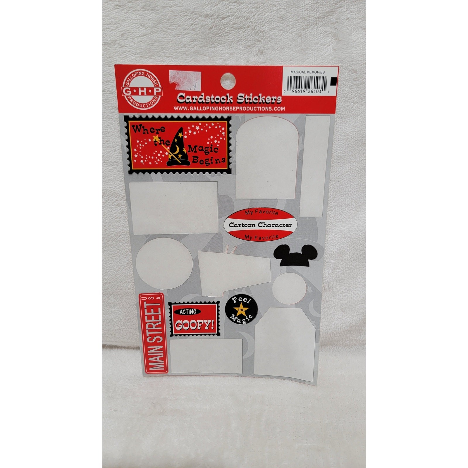 Disney Mickey Mouse Card Scrapbook Kit Bundle Supplies