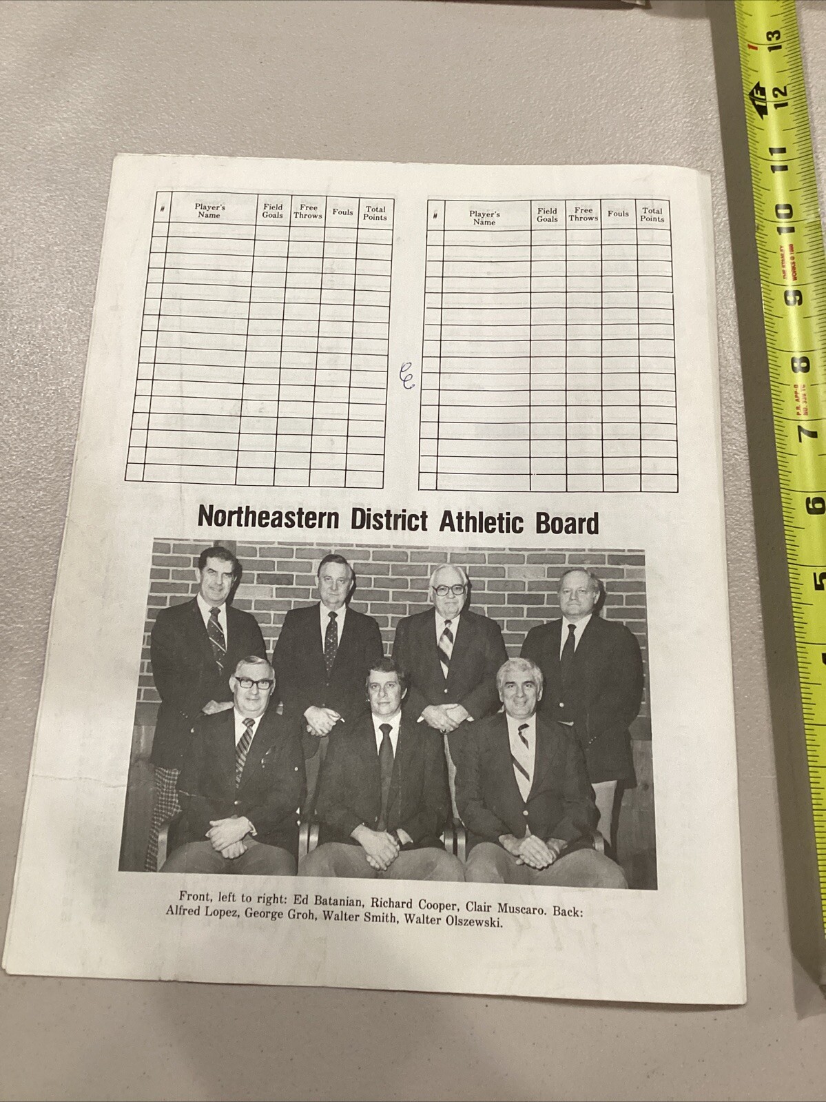 1982 Northeastern Ohio High School Basketball Tournament Program Canton