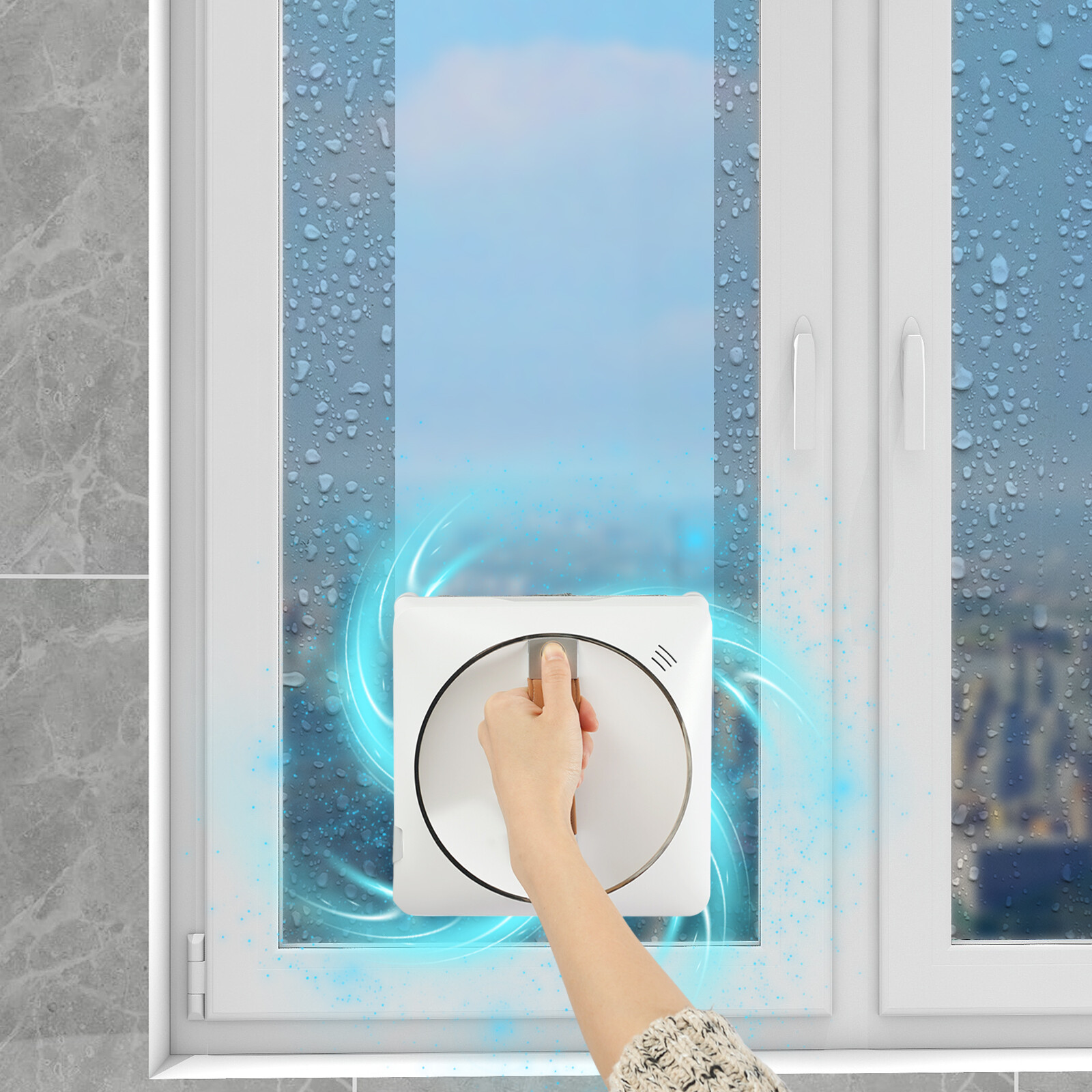 2-Way Spray Window Cleaner Robot Smart Glass Cleaning Machine & Remote Control