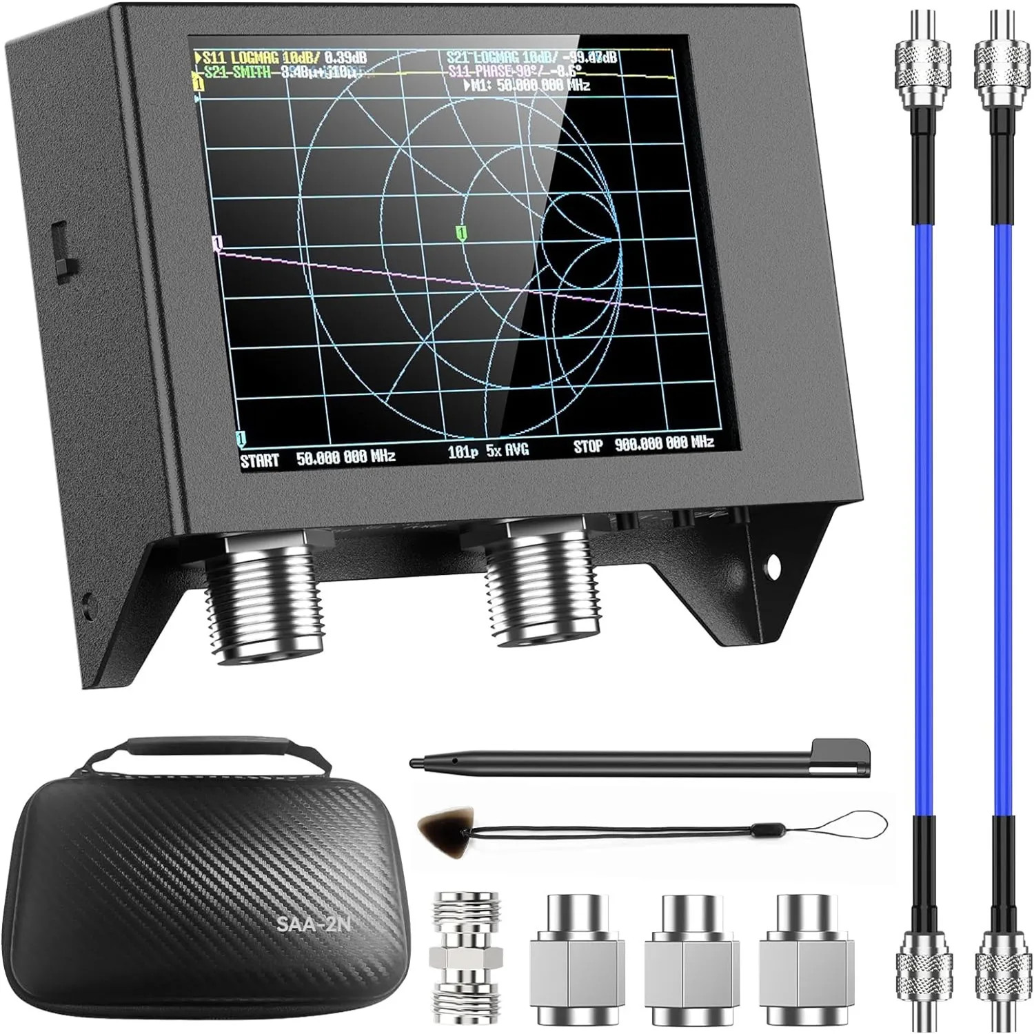 SeeSii NanoVNA SAA-2N Vector Network Analyzer 4in Touch 50KHz-3GHz