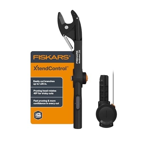 Fiskars XtendControl Rotating Tree Pruner Head with Automatic Cord Reel with