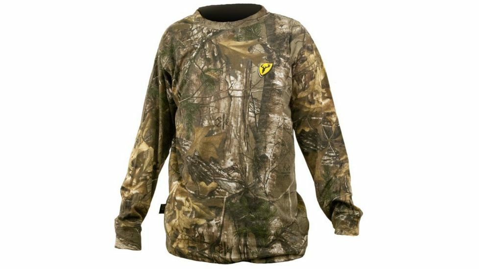 Scent Blocker Youth Fused Cotton L/S Long Sleeve T-Shirt Realtree Xtra (CLTY)