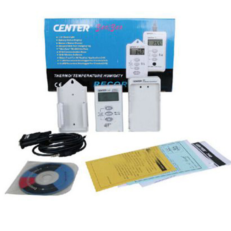 CENTER-342 Humidity Temperature Dataloggers Wall Mount Pc Interface New