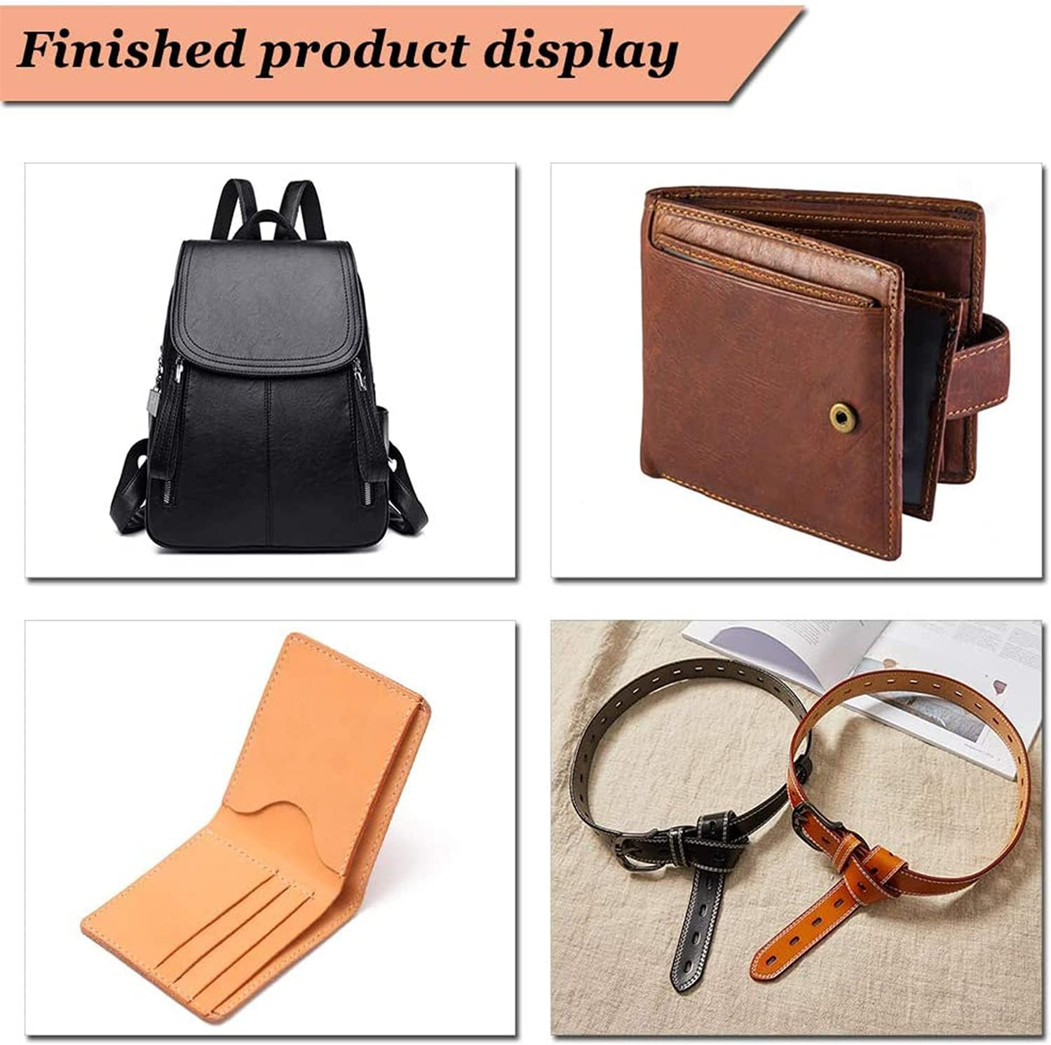 11 Pieces Bookbinding Kit Starter Tools Set Bone Folder Paper Creaser, Waxed Thr