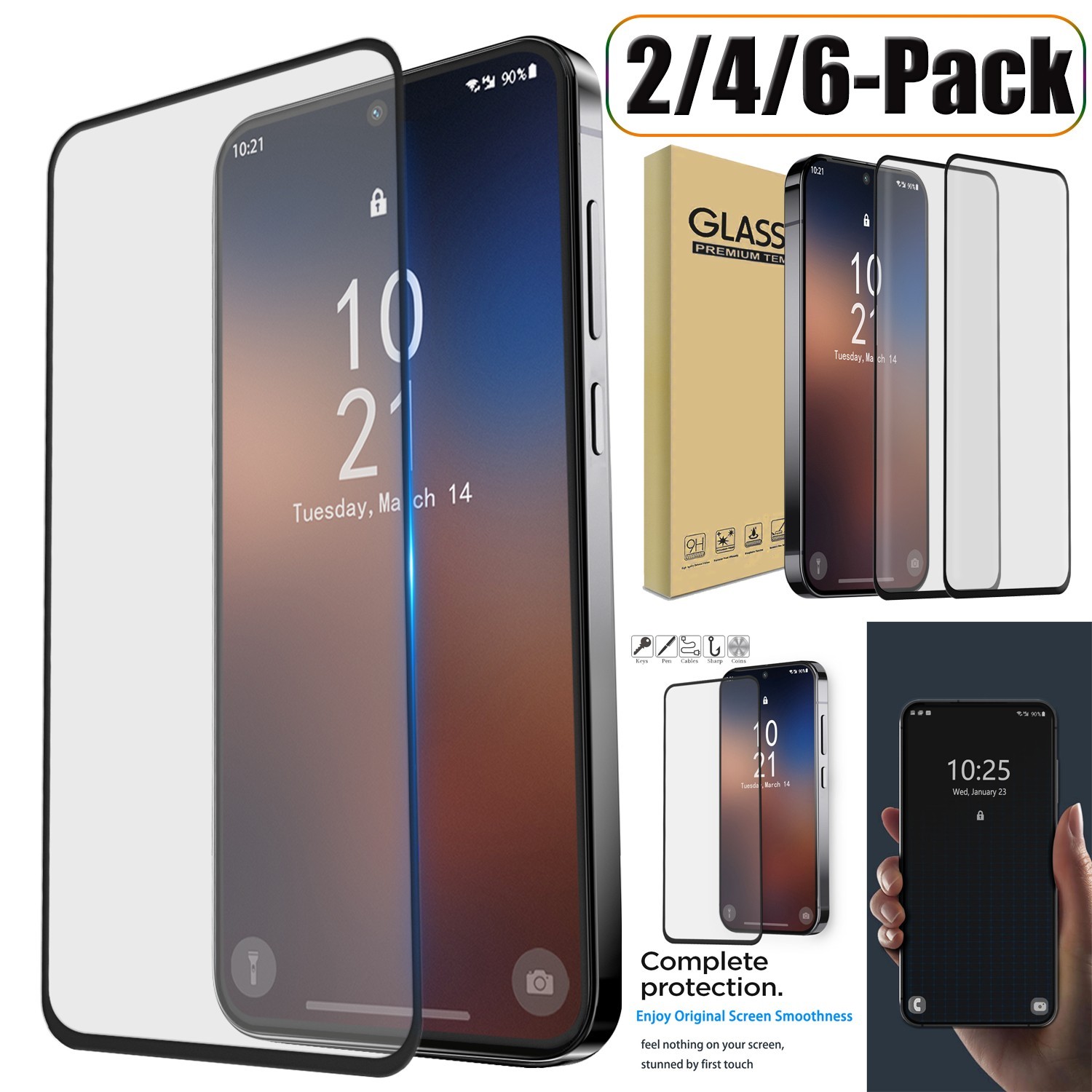Full Cover Tempered Glass Screen Protector Guard Saver For Samsung Galaxy S25 FE