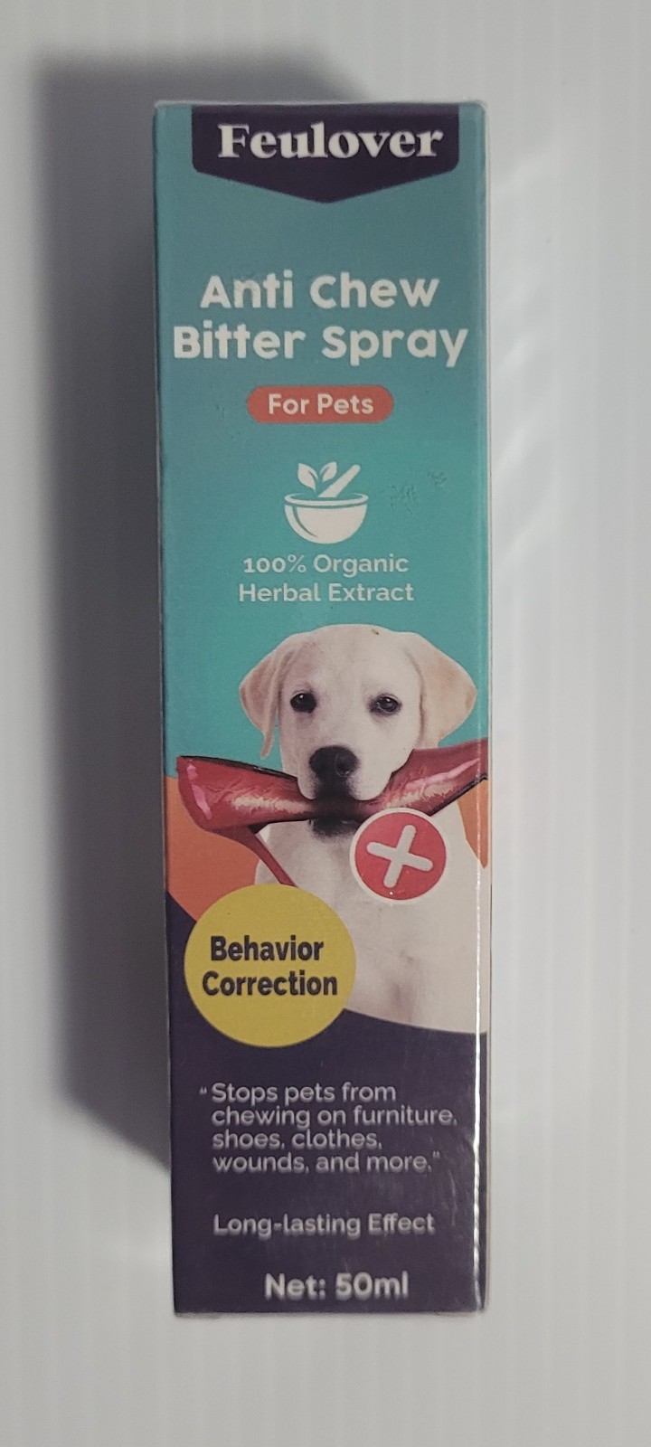 Feulover Anti Chew Bitter Spray For Pets Behavior Correction 50ml