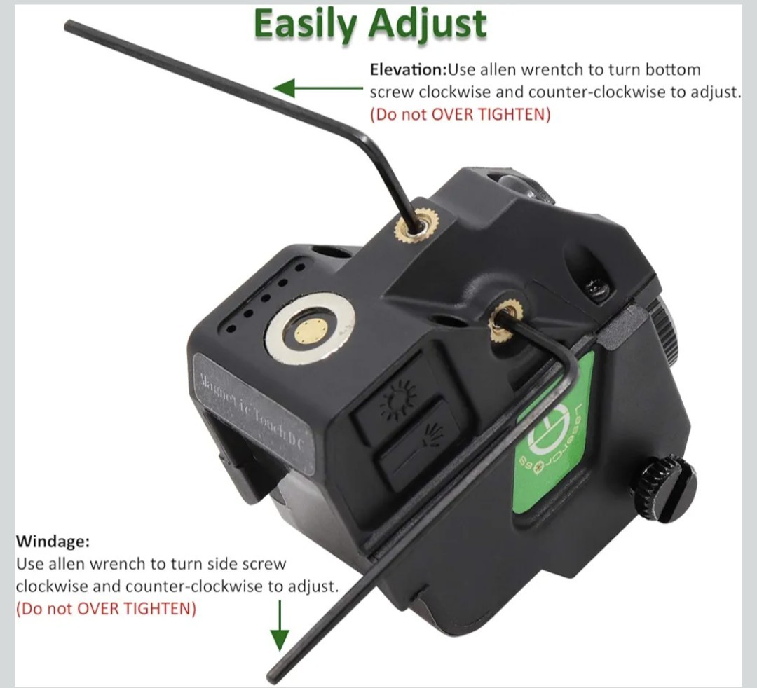 Lasercross Tactical Compact Green Dot Laser Sight,LED Flashlight Combo with 20mm