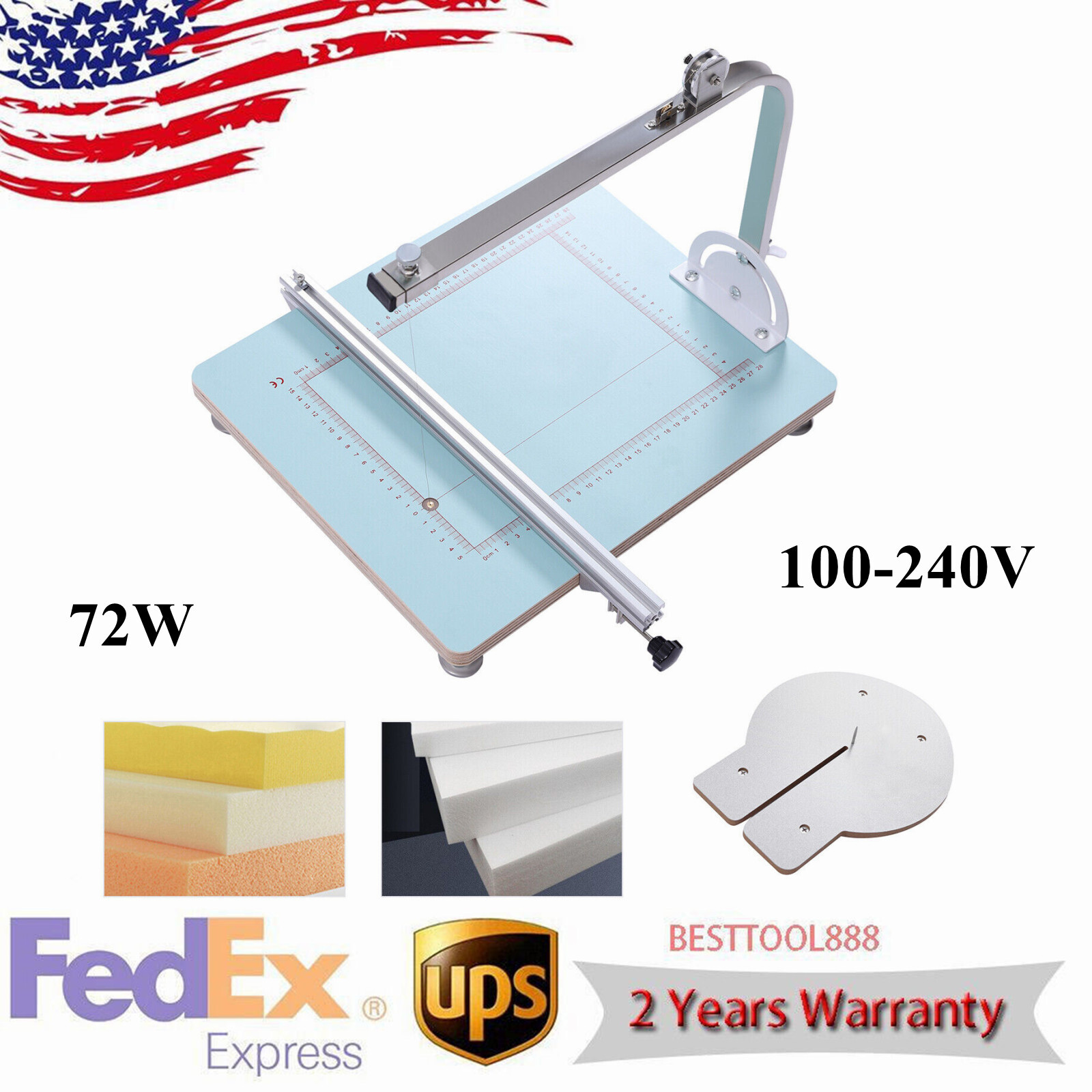 72W Hot Wire Foam Cutter Working Table Tool Sponge Styrofoam Cutting Machine HOT