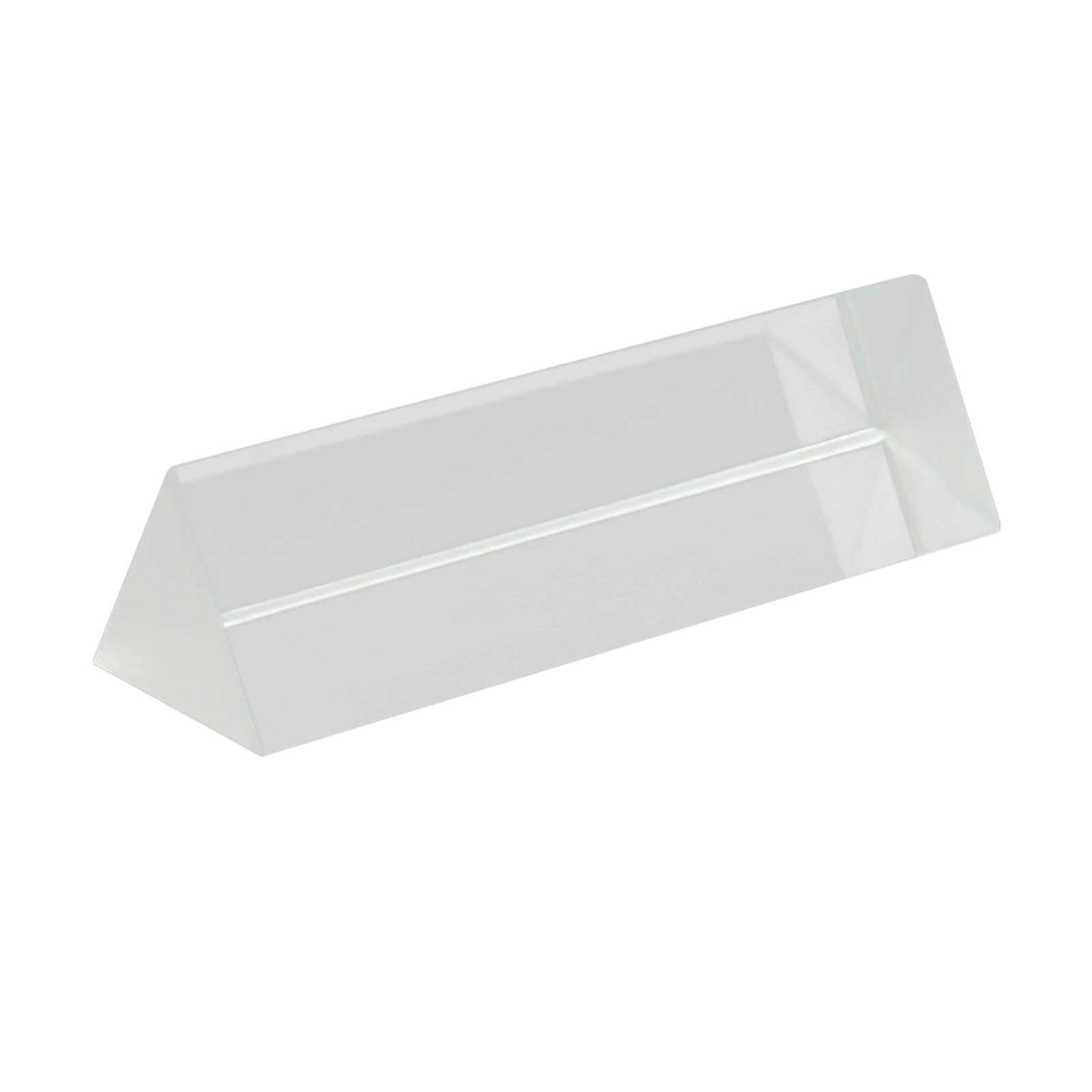 New 9cm Optical Glass Triple Triangular Prism Physics Teaching Light Spectrum E