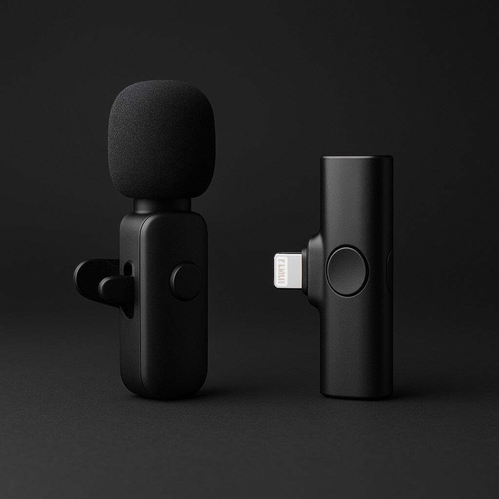 iDiskk Wireless Lavalier Microphone iPhone Lightning