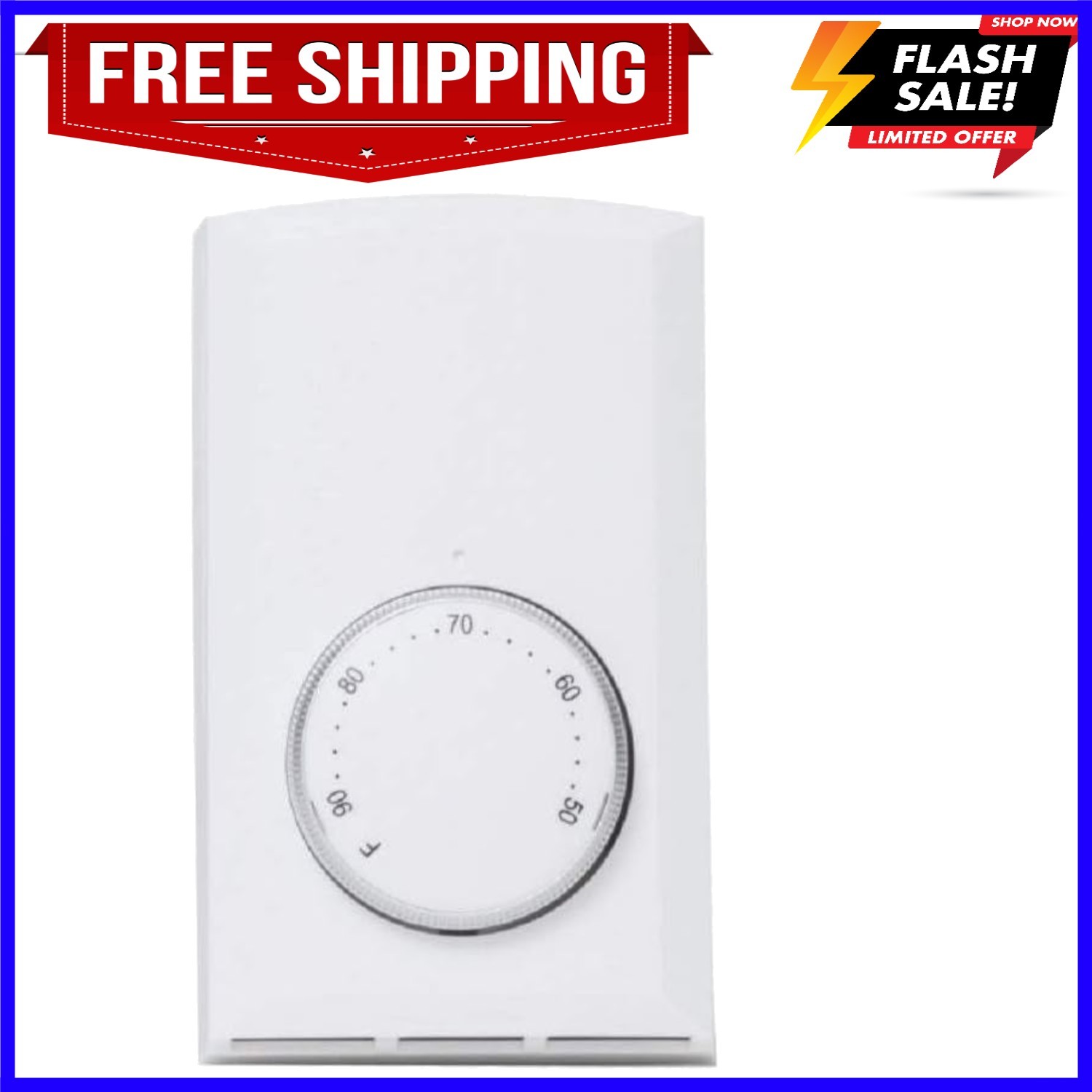 T521-W 5280W T-Stat Single Pole Wht