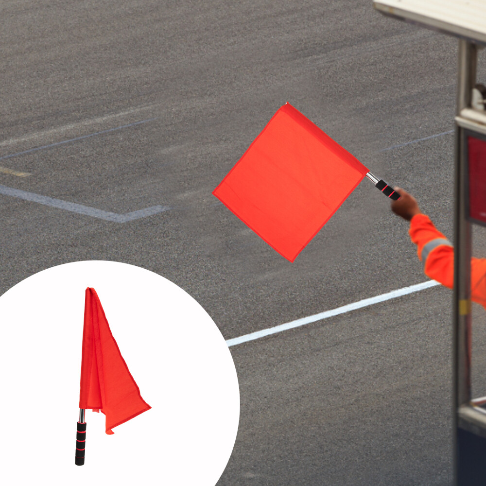 2 Pcs Performance Flag Soccer Game Flag Racing Flag Referee Flag