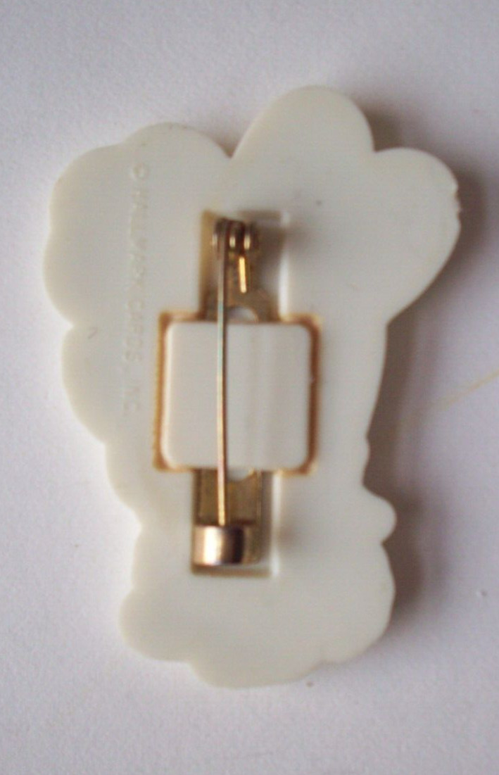 Easter bunny with flower Hallmark Easter pin