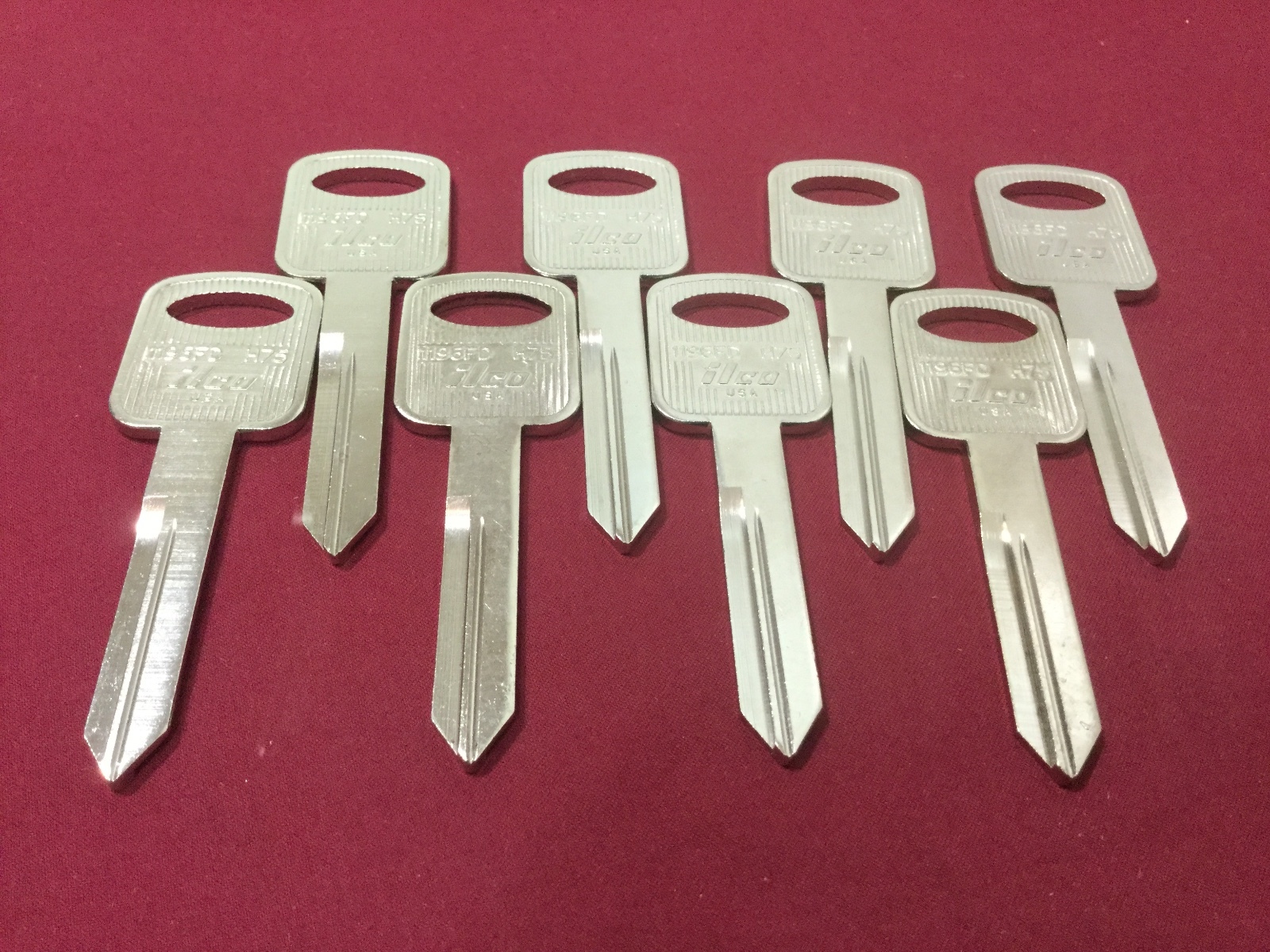 Ford by Ilco H75 Key Blanks, Set of 8 - Locksmith