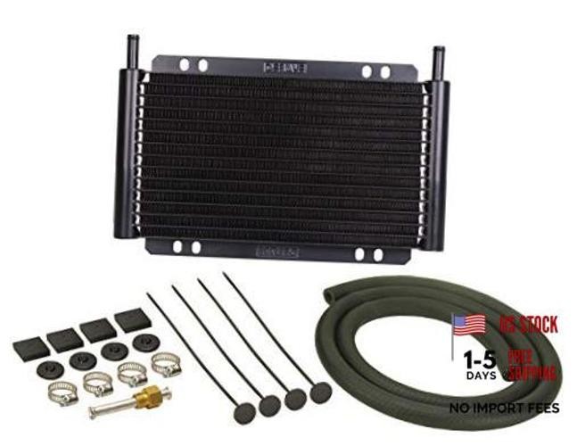 13502 Series 8000 Plate and Fin Transmission Oil Cooler, Black