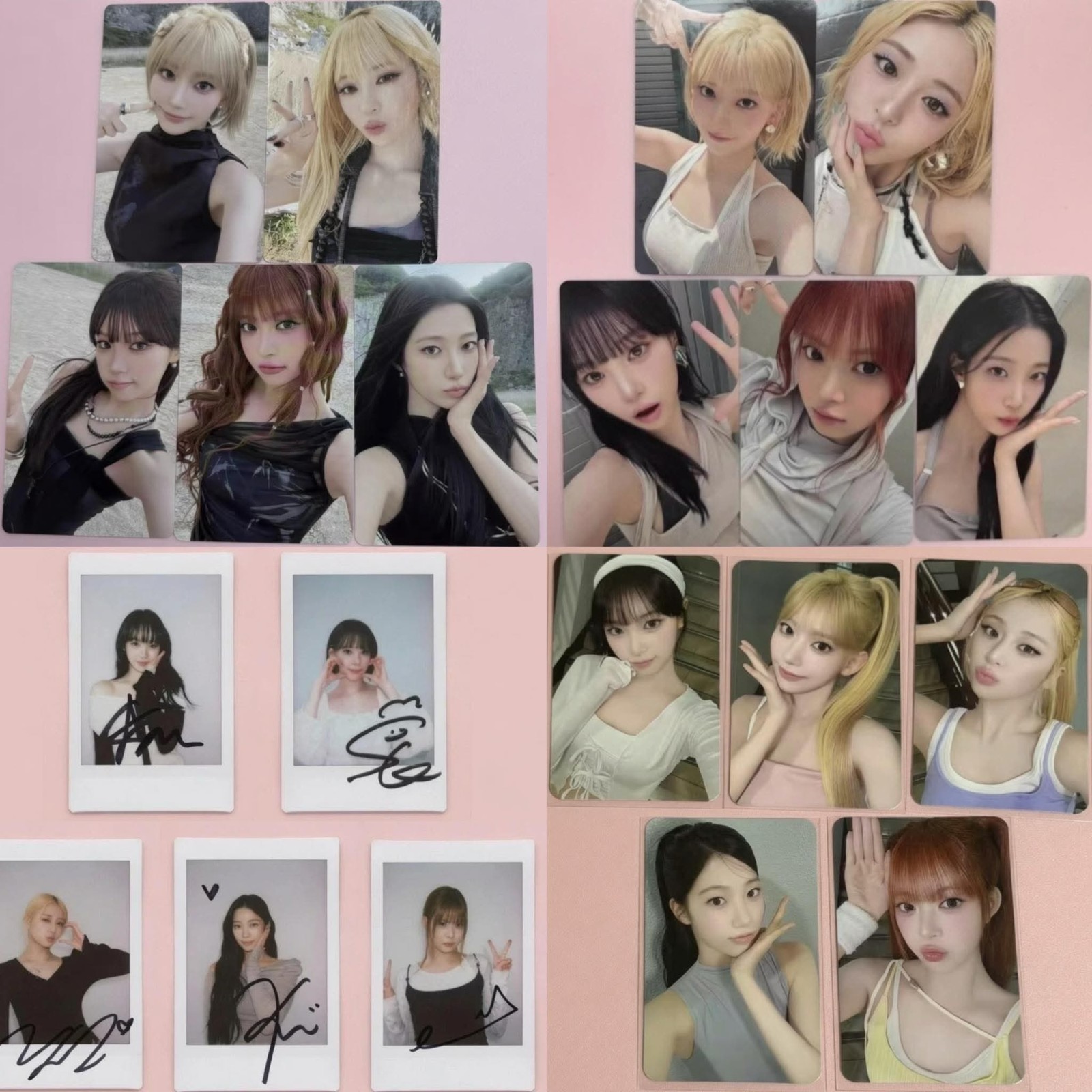 LE SSERAFIM OFFICIAL PUREFLOW ALBUM YZY JD QQ MUSIC TAIWAN 7-11 POB PHOTOCARD