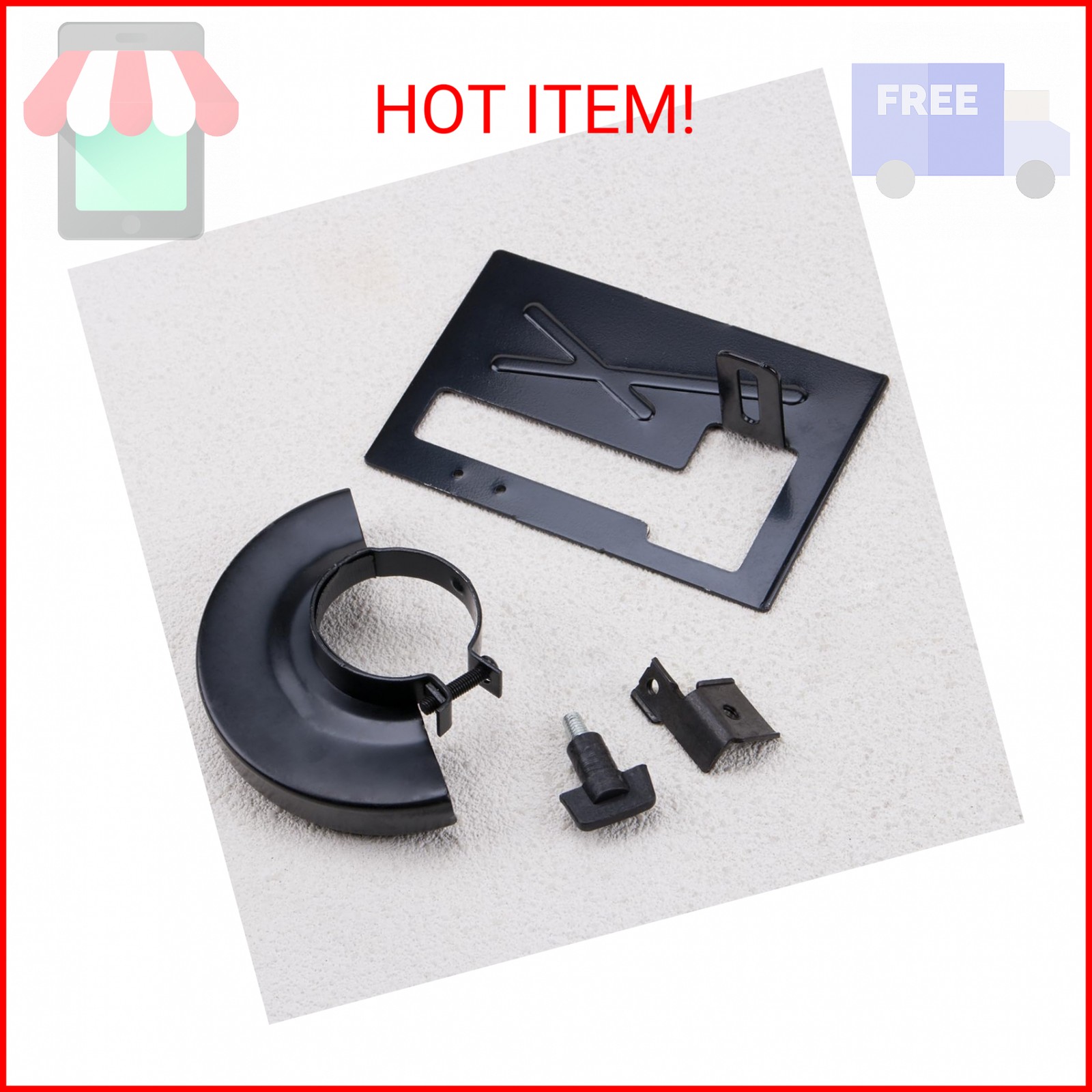 ZORZA 1Pcs Special Cutting Bracket Protective Cover for Angle Grinder Adjustable