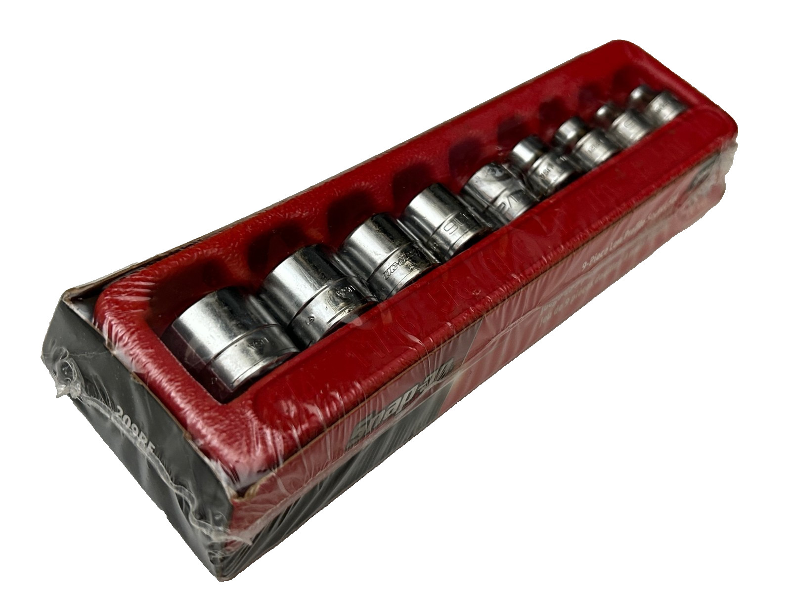 Snap-on Tools 9pc 3/8 Drive SAE 12 Point Chrome Low Profile Socket Set 209RF NEW