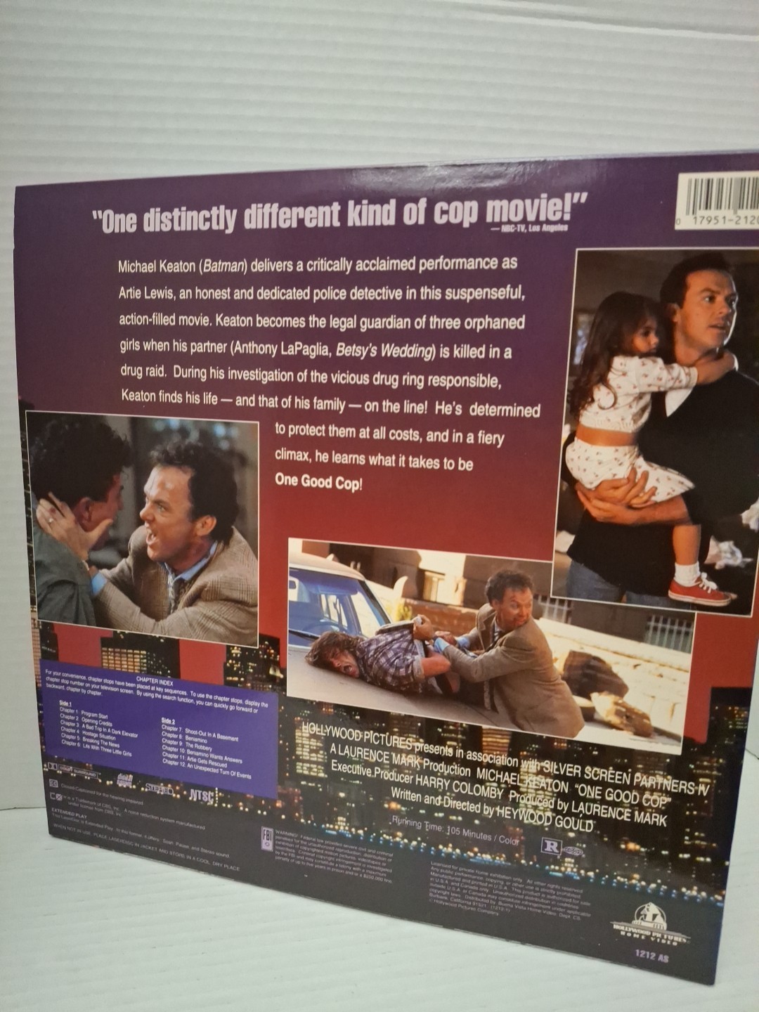 ONE GOOD COP (1991 LASERDISC)Michael Keaton,gr