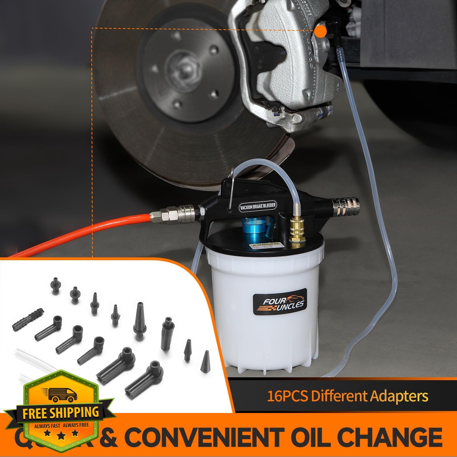 FOUR UNCLES Brake Bleeder Kit 2L Upgraded