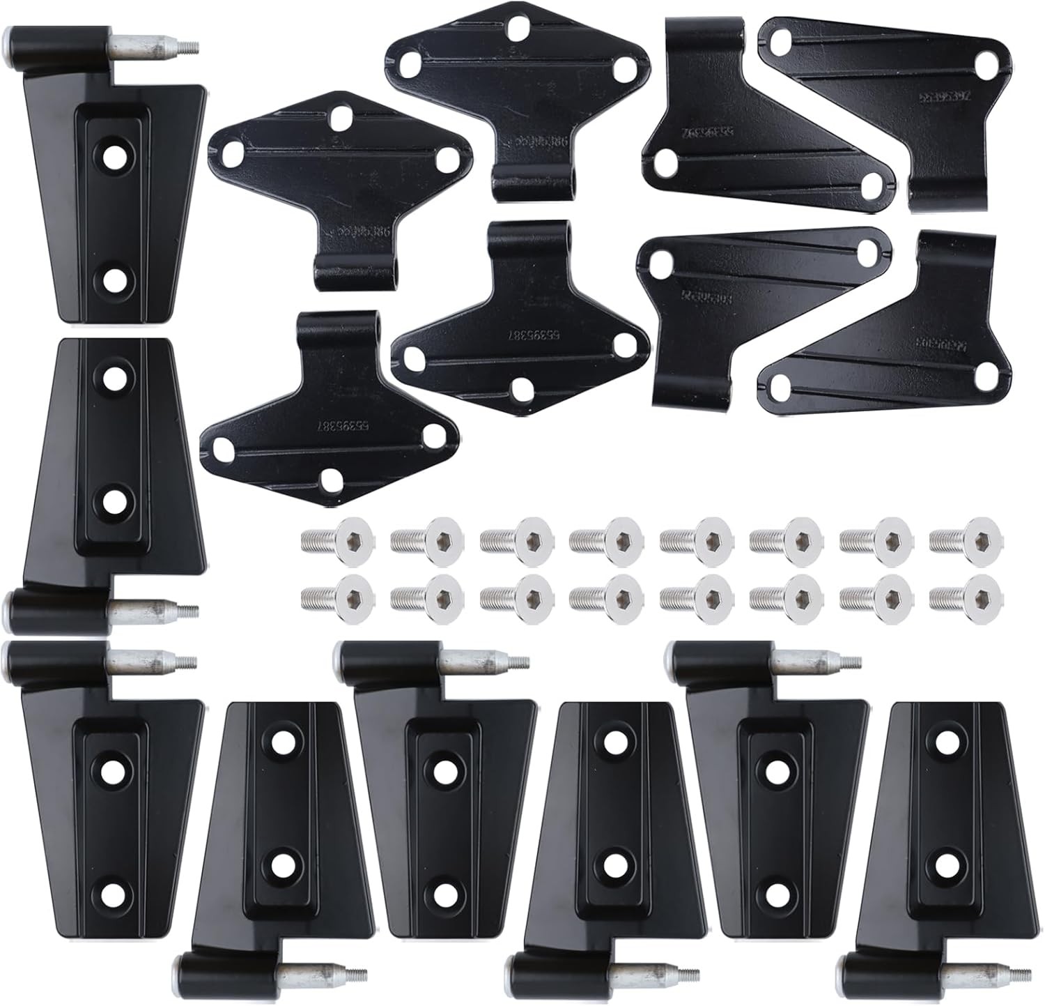Door Hinge Kit Wrangler JK 16Pc Steel Set 2007-2018
