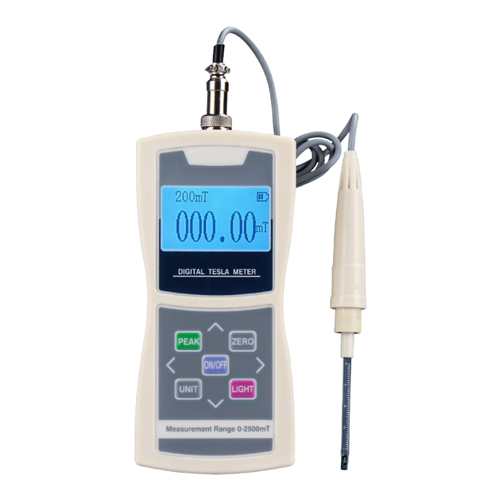 Digital Gauss Meter Magnetic Field Tester W/ Multiple Surface Hall Probes