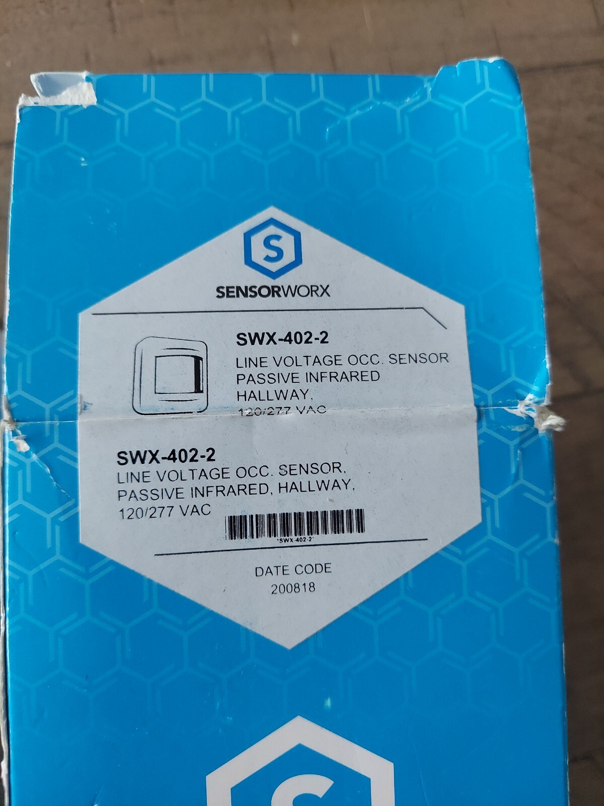 SensorWorx SWX-402-2 Occupancy Sensor Passive Infrared Hallway