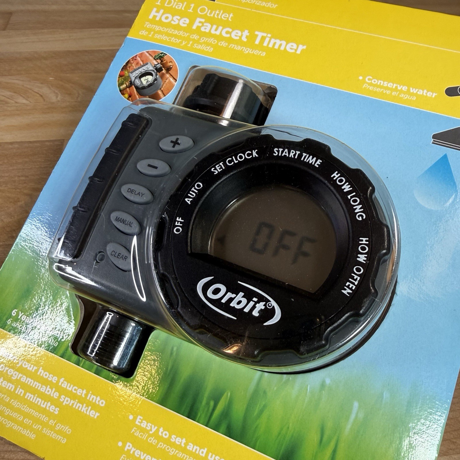 NEW Orbit 1 Dial 1 Outlet Water Timer Hose Faucet Interval Programing #24600 NIP