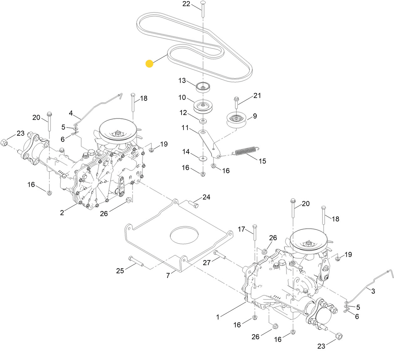 Toro OEM 145-6362 Cogged Hydro Drive Belt Fits Current 60" Timecutter MAX Models